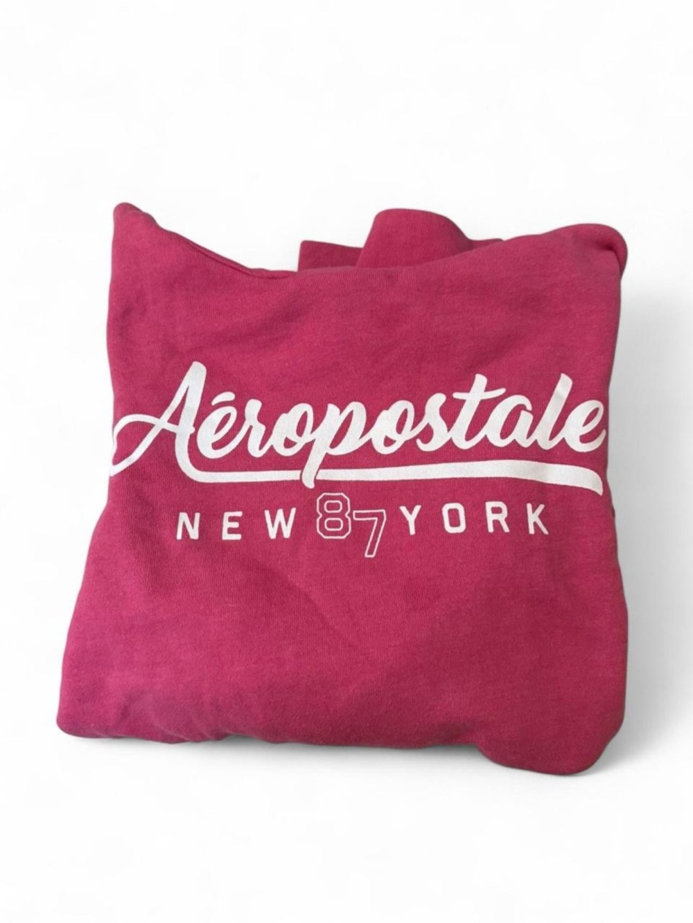 Aeropostale Pink Fleece Sweatshirt with Navy Tag
